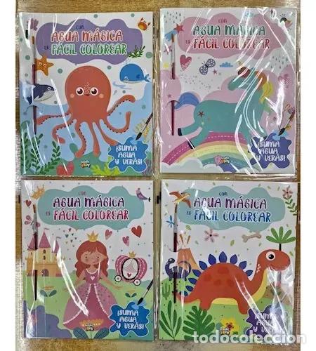 Libros: CON AGUA MAGICA ES FACIL COLOREAR-LOS DINOSAURIOS