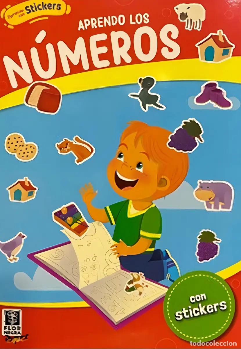 Libros: APRENDO CON STICKERS. APRENDO LOS NUMEROS ( 3 PAGINAS STICK - Foto 1