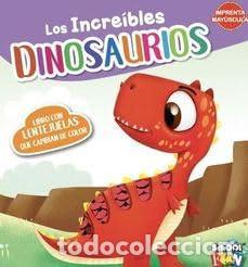 Libros: LIBRO CON LENTEJUELAS. LOS INCREIBLES DINOSAURIOS
