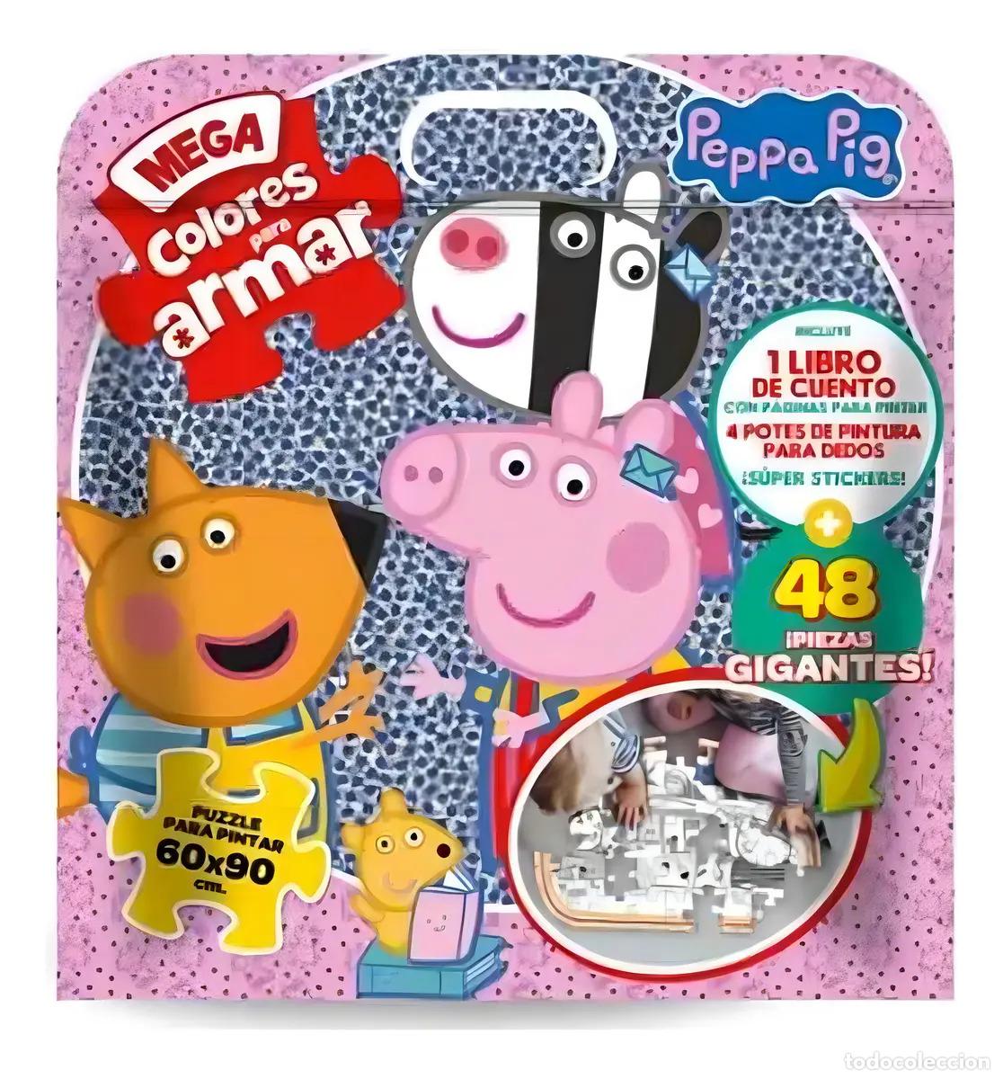 Libros: MEGA COLORES PARA ARMAR - PEPPA PIG - Foto 1