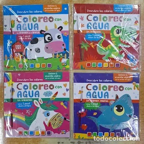 Libros: COLOREO CON AGUA-LOS DINOSAURIOS - Foto 1