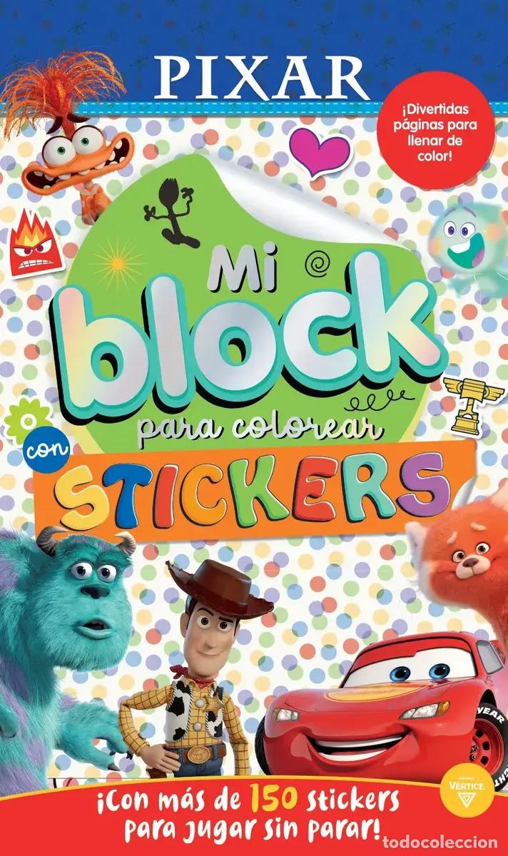 Libros: MI BLOCK PARA COLOREAR CON STICKERS - PIXAR - Foto 1