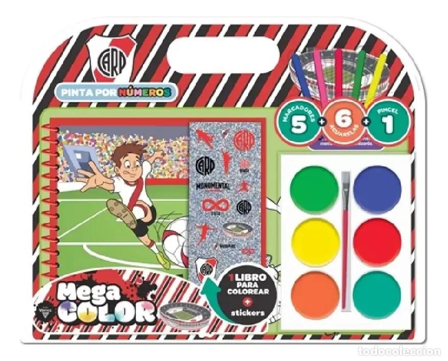 B&uuml;cher: VALIJITA MEGA COLOR ACUARELA - RIVER - PINTA POR NUMEROS