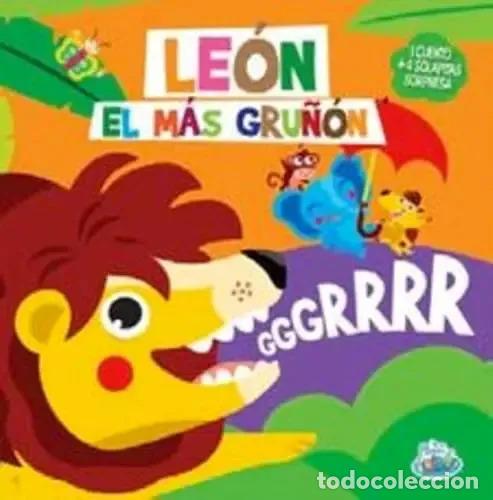 Libros: SOLAPITAS CON SORPRESAS - LEON EL MAS GRU&Ntilde;ON - Foto 1