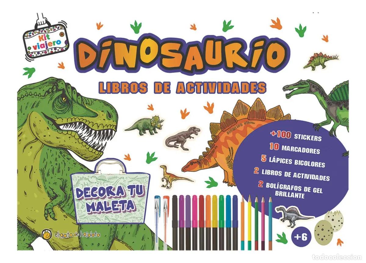 Libros: KIT VIAJERO - DECORA TU MALETA - DINOSAURIO