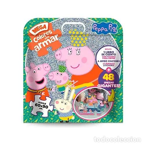 books: MEGA COLORES PARA ARMAR - PEPPA PIG