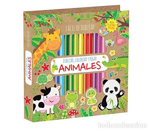Libri di seconda mano: DIBUJAR COLOREAR Y PEGAR ANIMALES
