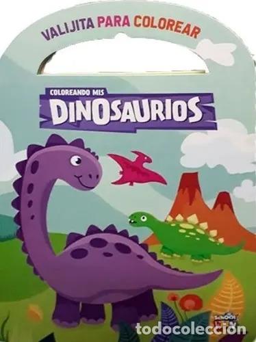 Libros: VALIJITA PARA COLOREAR - COLOREANDO MIS DINOSAURIOS