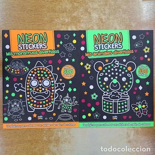 B&uuml;cher: NEON STICKERS MIS MONSTRUOS DIVERTIDOS + DE 500 PEGATINAS