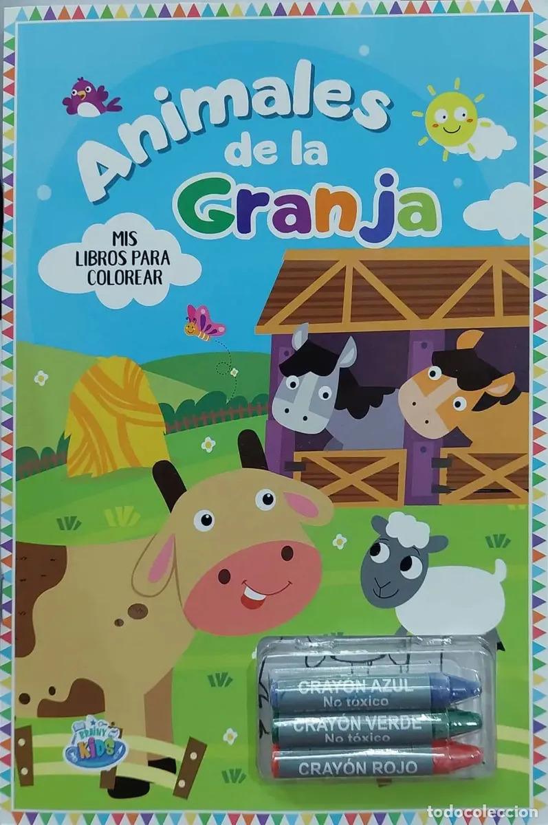 Libros: MIS LIBROS PARA COLOREAR CON 3 CRAYONES. ANIMALES DE LA GRAN - Foto 1