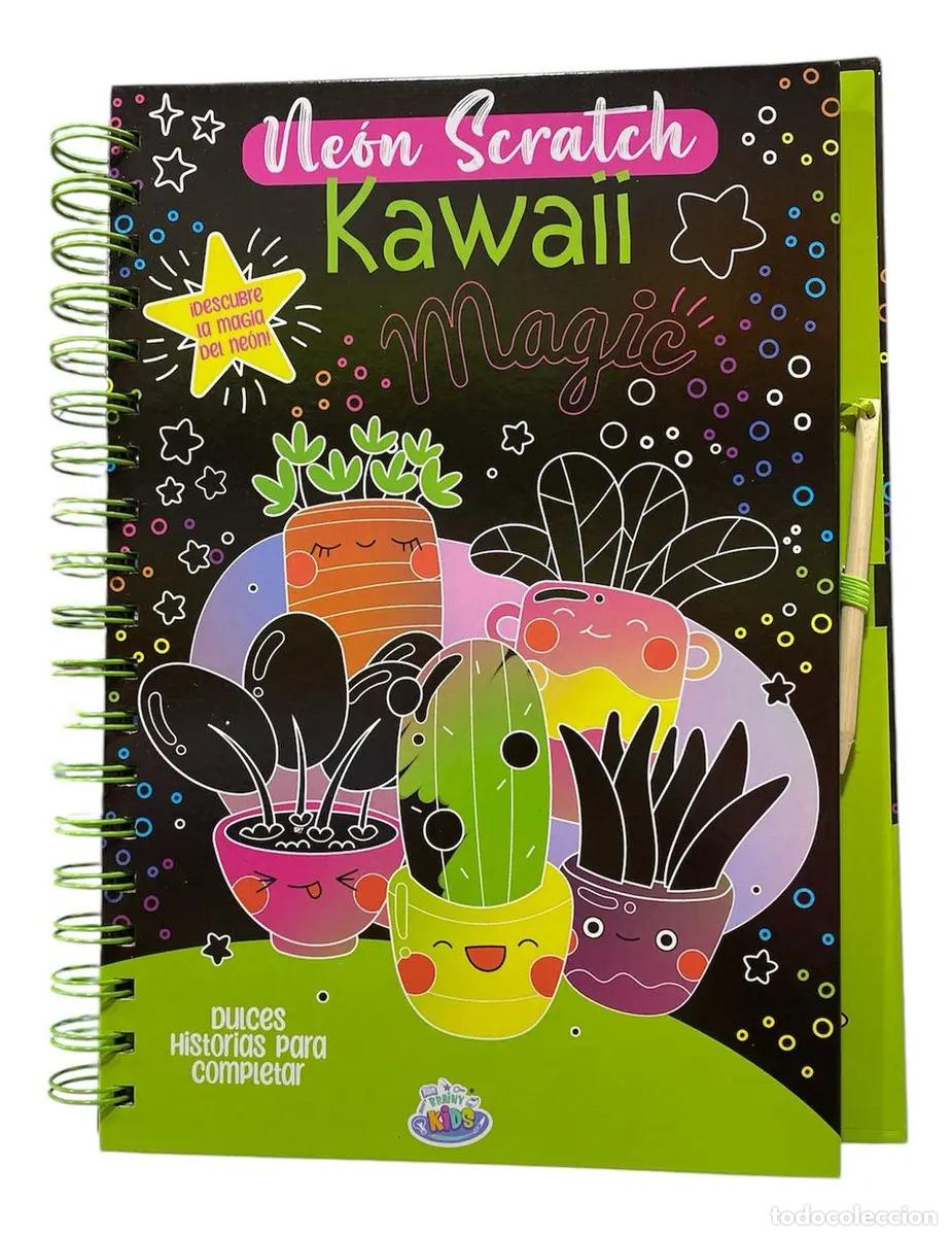 Libros: NEON SCRATCH KAWAII MAGIC