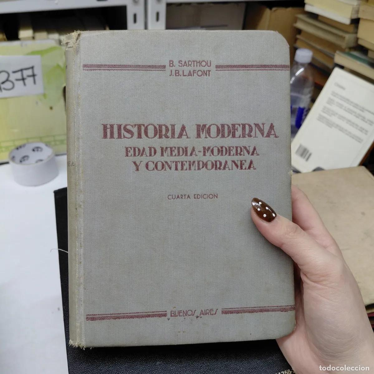 Libros: Historia moderna: edad media-moderna y contemporanea (det.) - Sarthou, Lafont
