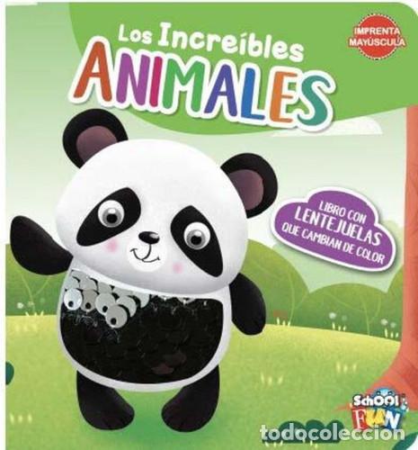 Libros: LIBRO CON LENTEJUELAS. LOS INCREIBLES ANIMALES - Foto 1