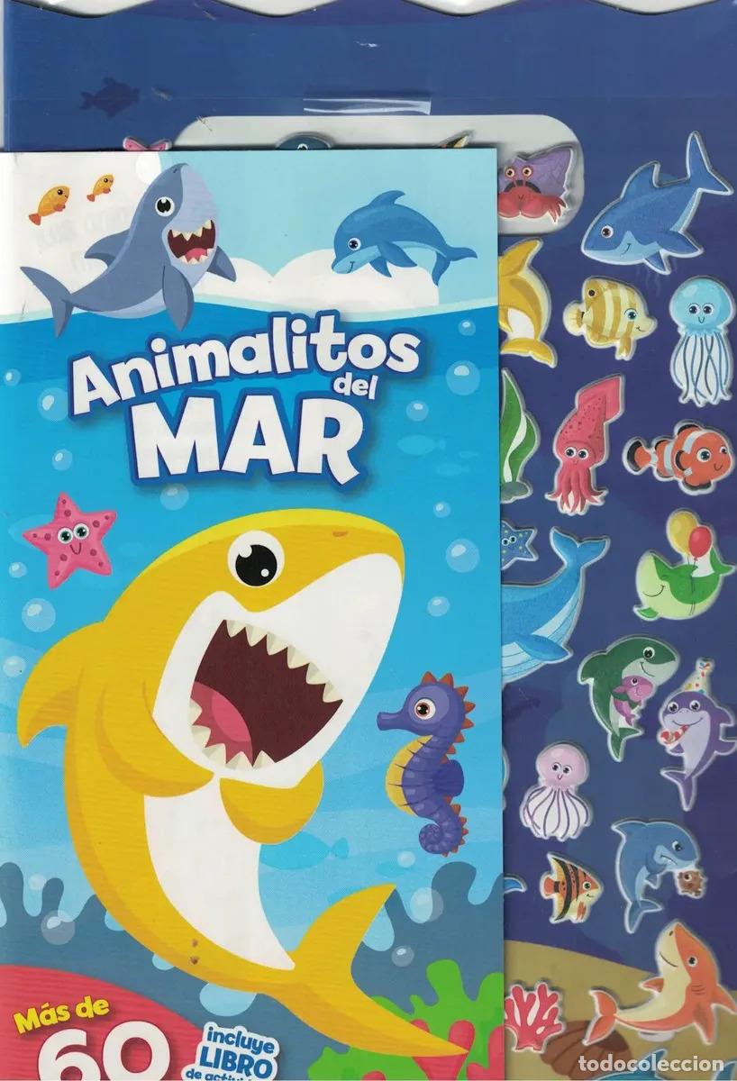 Libros: ANIMALITOS DEL MAR - LIBRO Y PUFFY STICKERS - CHICO