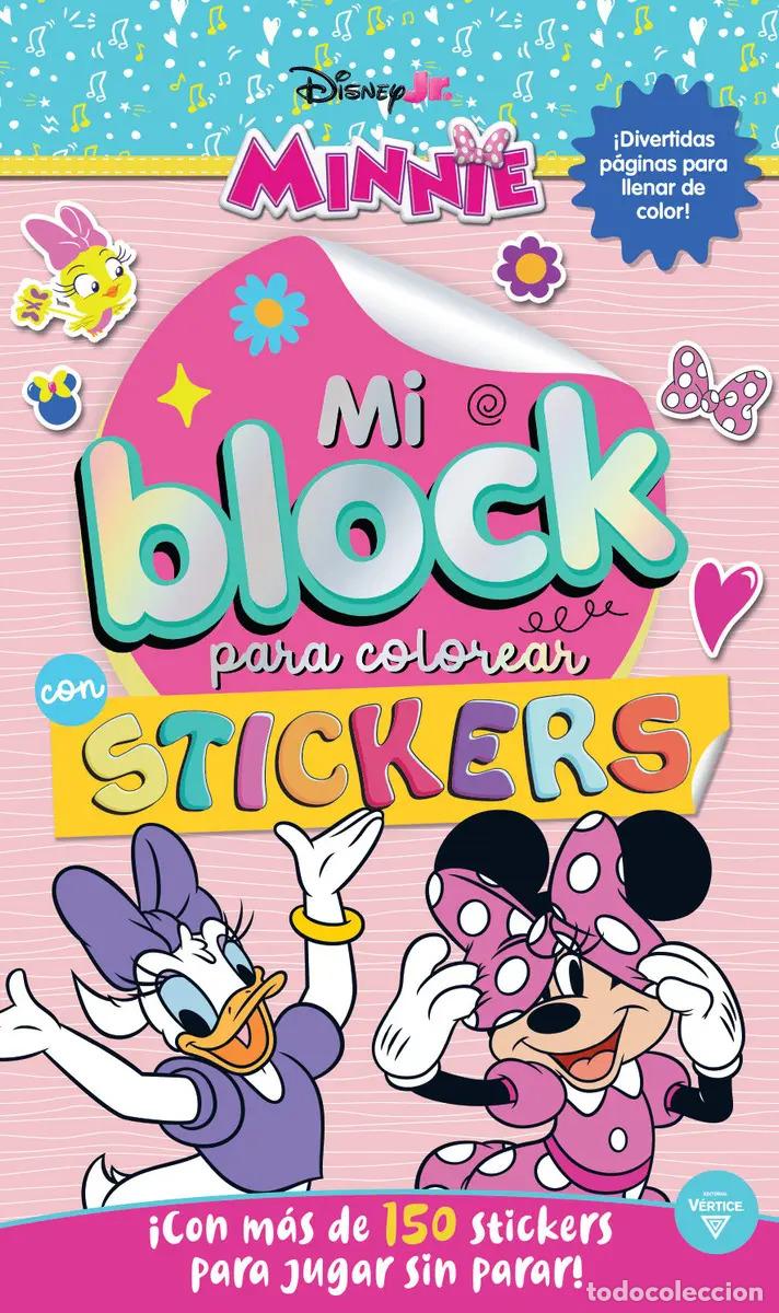 Libros: MI BLOCK PARA COLOREAR CON STICKERS - MINNIE