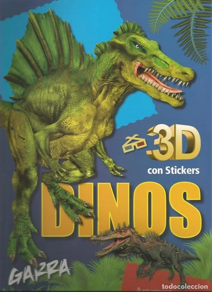 Libros: DINOS 3D CON STICKERS - GARRA - Foto 1