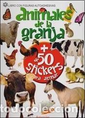 Libros: LIBRO CON FIGURAS AUTOADHESIVAS - ANIMALES DE LA GRANJA - Foto 1