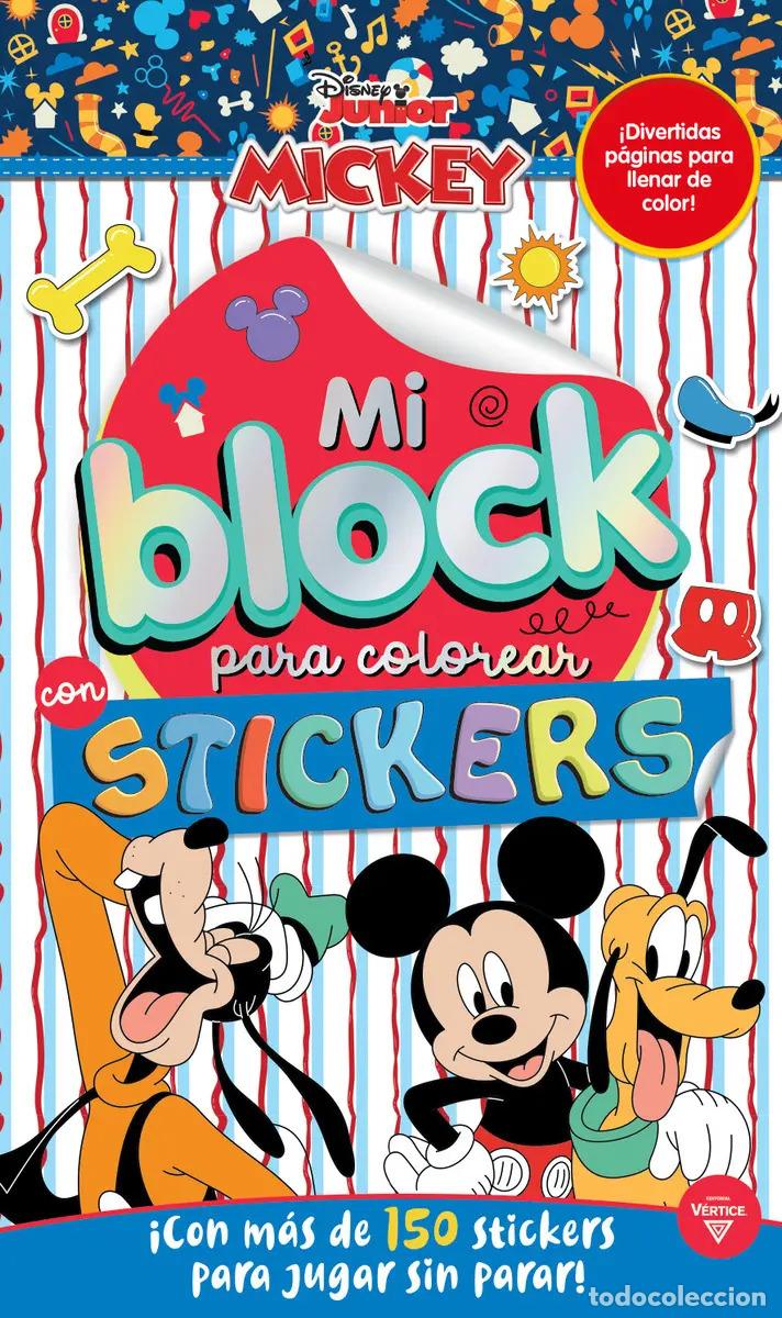 Livres: MI BLOCK PARA COLOREAR CON STICKERS - MICKEY