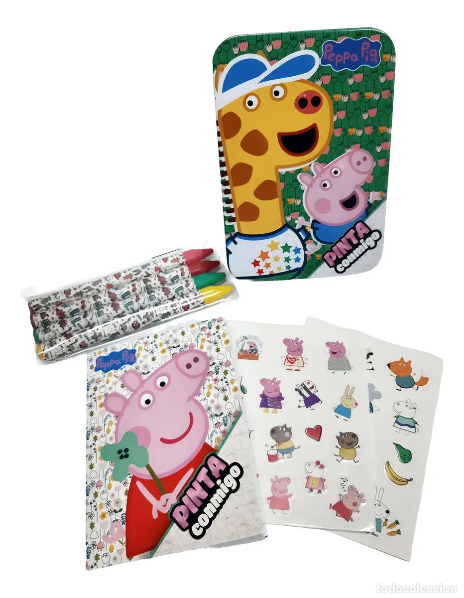 Libros: PINTA CONMIGO LATA - PEPPA PIG .- 3 TAPAS PRECIO POR UNIDAD&