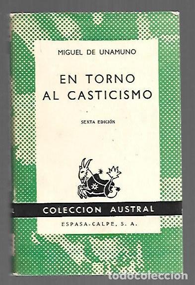Livres: EN TORNO AL CASTICISMO - UNAMUNO, MIGUEL DE