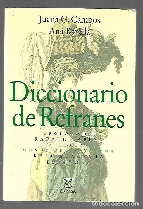 books: DICCIONARIO DE REFRANES - CAMPOS, JUAN G. Y ANA BARELLA