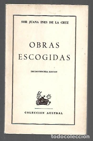 Libros: OBRAS ESCOGIDAS - SOR JUANA INES DE LA CRUZ