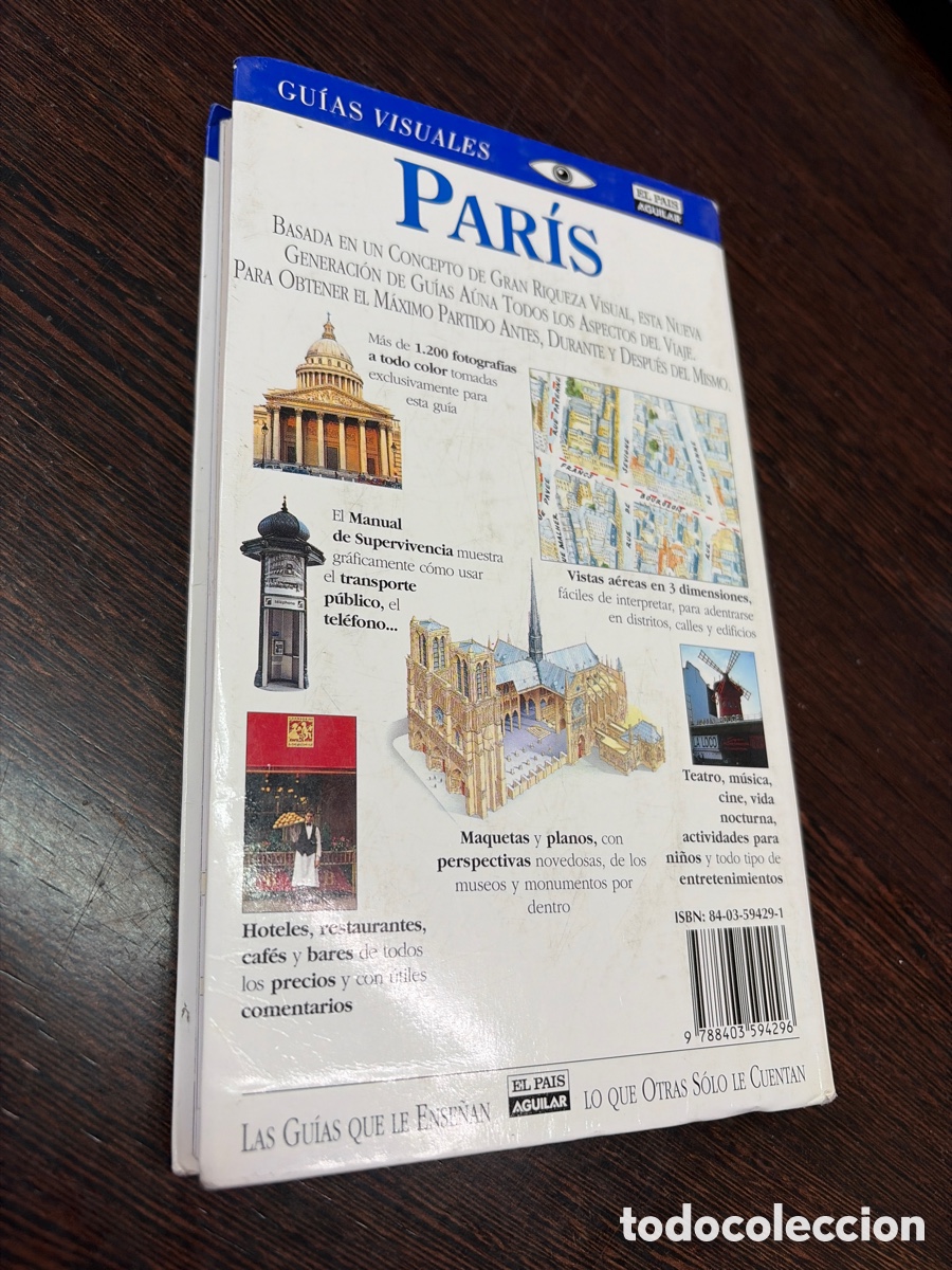 Libros: PARIS GUIAS VISUALES DE VIAJE EL PAIS AGUILAR - Foto 2