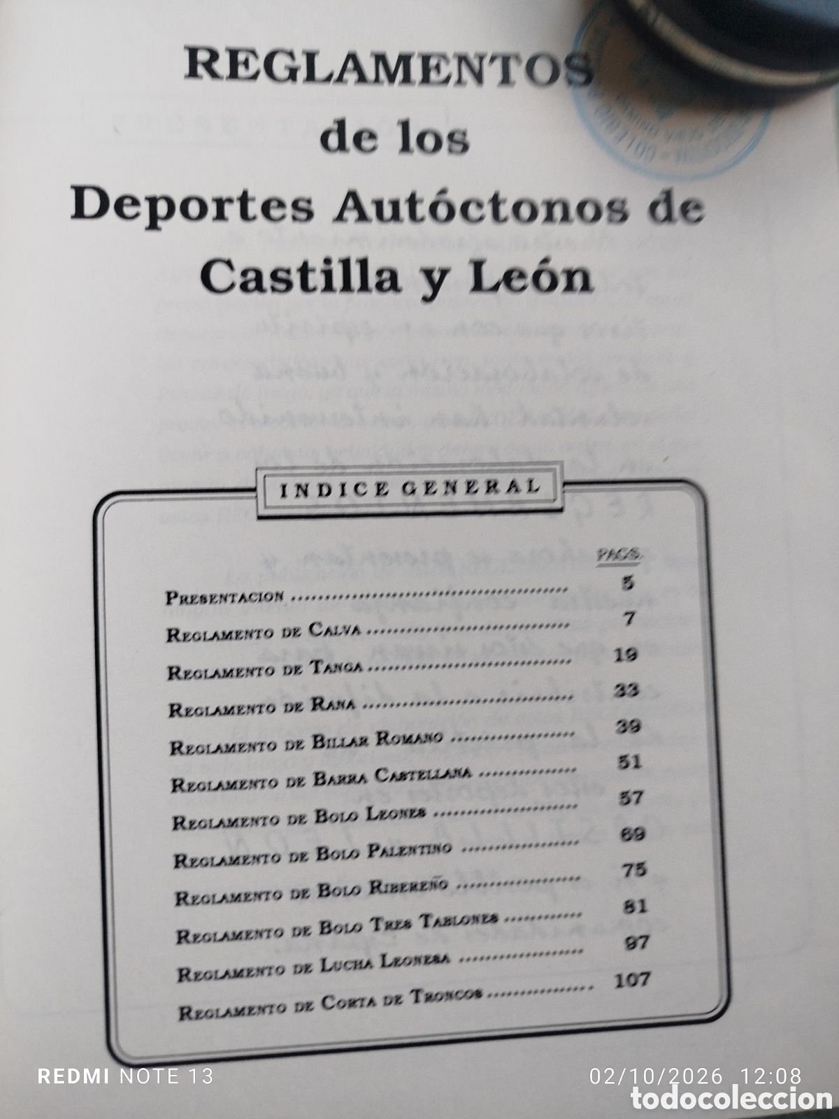 Libros: Reglamentos de los deportes aut&oacute;ctonos de castilla y leon - Foto 4