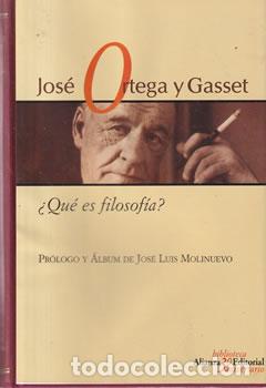 Libros: &iquest;Qu&eacute; es filosof&iacute;a? Edici&oacute;n 30 Aniversario - Jos&eacute; Ortega y Gasset
