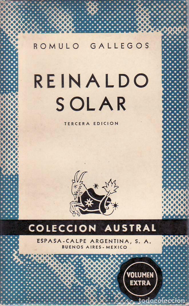 Libros: GALLEGOS, R&oacute;mulo.- - Reinaldo Solar. Novela. - Foto 1