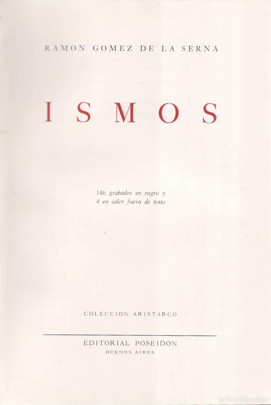 B&uuml;cher: GOMEZ DE LA SERNA, Ram&oacute;n.- - Ismos. 146 grabados en negro y 4 color fuera de texto.