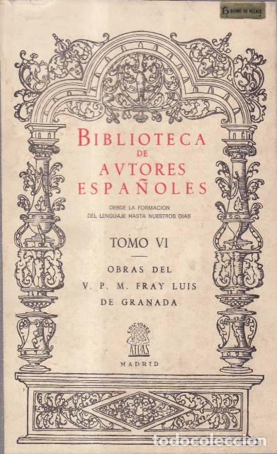 Livros em segunda m&atilde;o: GRANADA, Fray Luis de.- - Obras. Pr&oacute;logo y vida del autor por Jos&eacute; Joaqu&iacute;n de Mora. 2 vols.