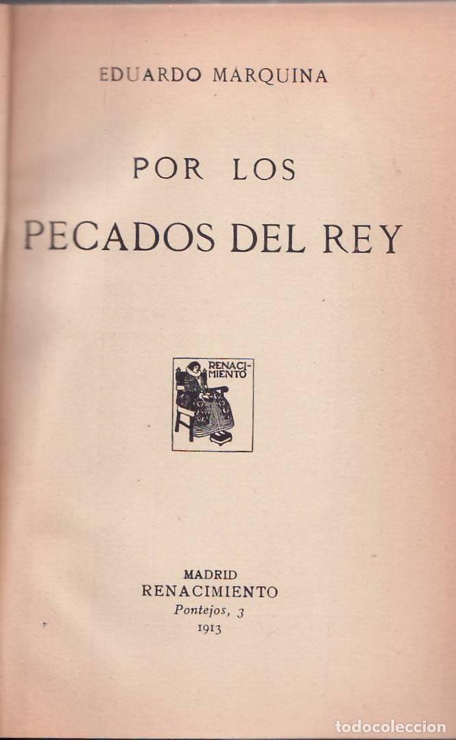 Libri di seconda mano: MARQUINA, Eduardo.- - Por los pecados del Rey. Teatro.