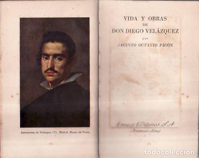 Libri di seconda mano: OCTAVIO PICON, J.- - Vida y obras de Don Diego Vel&aacute;zquez.