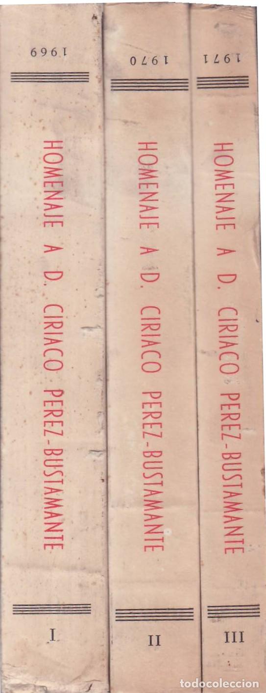 books: PEREZ BUSTAMANTE, Ciriaco.- - Homenaje a...