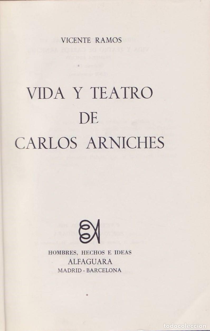 Libri di seconda mano: RAMOS, Vicente.- - Vida y teatro de Carlos Arniches.