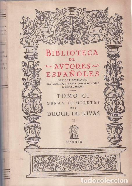 Livres: RIVAS, Duque de.- - Obras completas, tomo II: Teatro.
