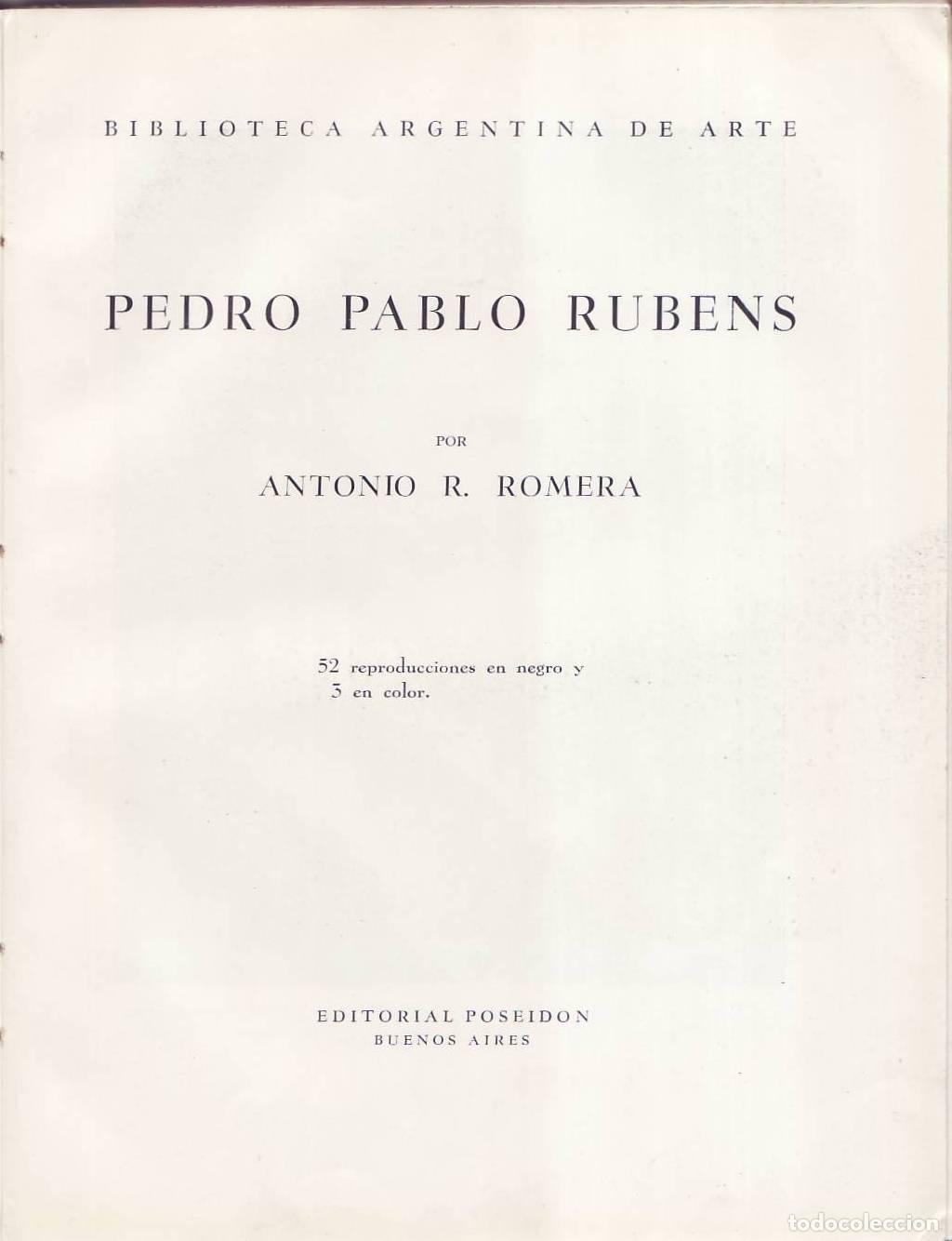 Libros: ROMERA, Antonio R.- - Pedro Pablo Rubens. - Foto 1