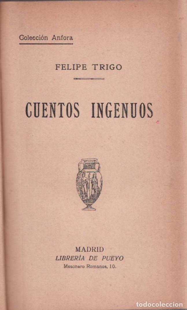 B&uuml;cher: TRIGO, Felipe.- - Cuentos ingenuos.