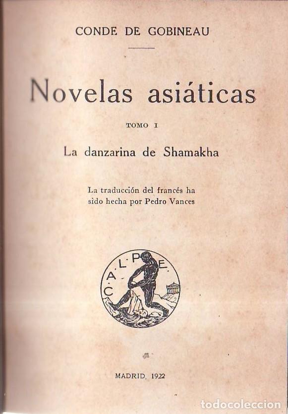 Libros: VV. AA.- - Conde de Gobineau, 3 obras en un volumen.