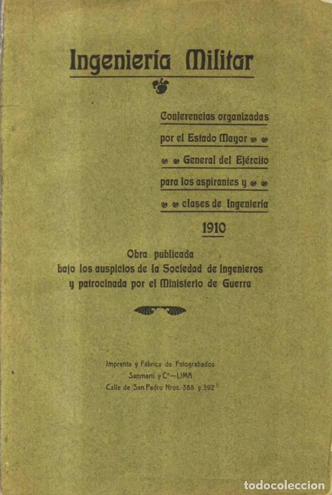 books: INGENIERIA MILITAR.- Estracto de informaciones y memorias.