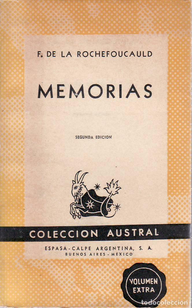 Libri di seconda mano: ROCHEFOUCAULD, Fran&ccedil;ois.- - Memorias. Traducci&oacute;n de Cipriano Rivas Cherif.