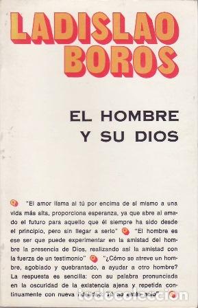 Libri di seconda mano: BOROS, Ladislao.- - El hombre y su Dios.