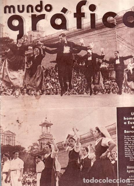 Libros: MUNDO GR&Aacute;FICO.- A&ntilde;o XXVII. N&ordm; 1344. En portada: Un homenaje a Euskadi en Barcelona.