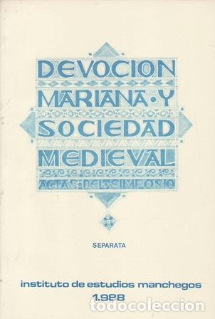 Libros: GONZ&Aacute;LEZ JIM&Eacute;NEZ, Manuel.- - Devoci&oacute;n Mariana y Sociedad Medieval. Separata. - Foto 1