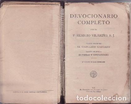 Libros: VILARI&Ntilde;O, P. Remigio.- - Devocionario completo.