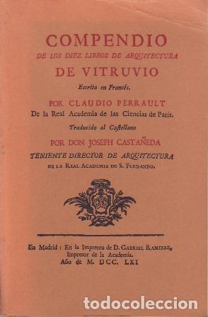 Livros em segunda m&atilde;o: PERRAULT, Claudio.- - Compendio de los diez libros de arquitectura de Vitruvio.