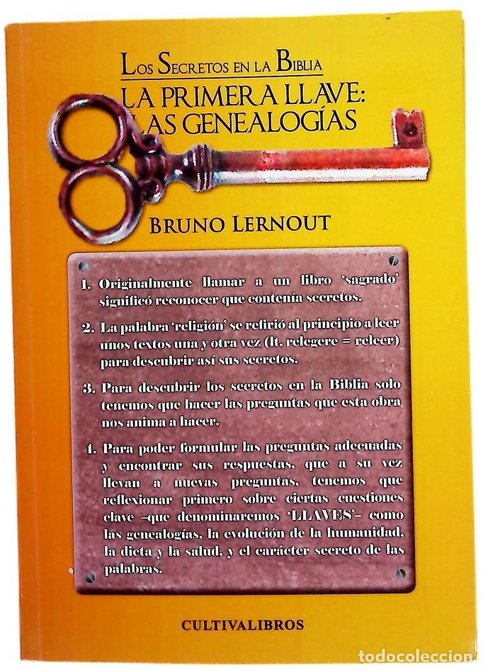 Libros: La primera llave : las genealog&iacute;as : los secretos de la Biblia