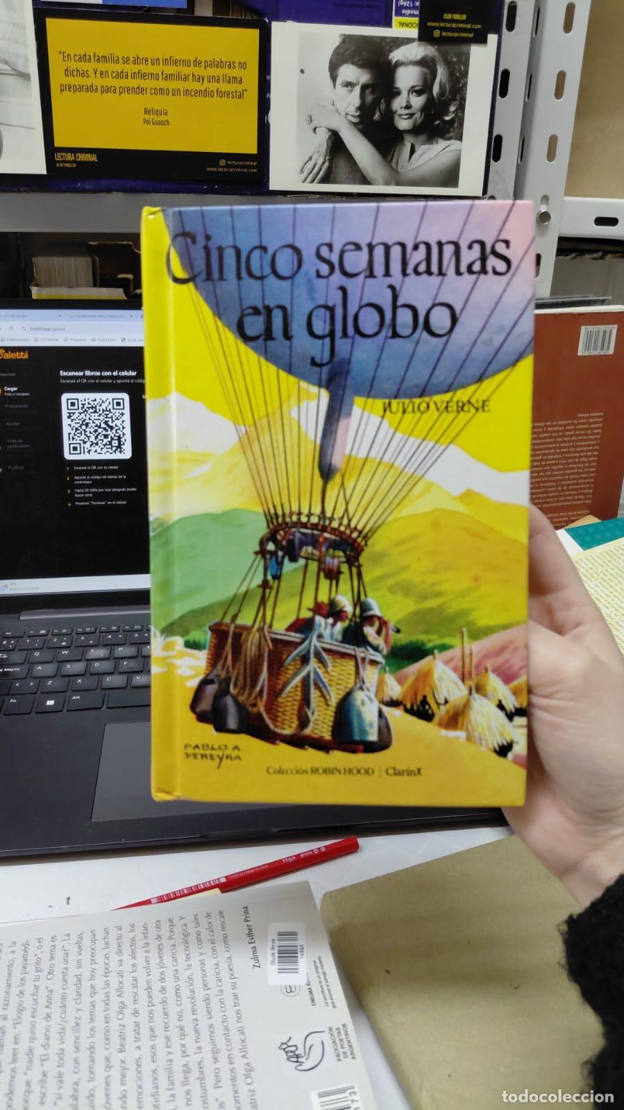 Libros: Cinco Semanas En Globo R.hood Td - JulioVerne