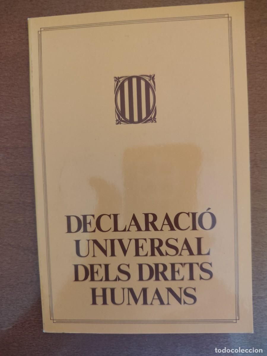 Libros: DECLARACI&Oacute; UNIVERSAL DELS DRETS HUMANS